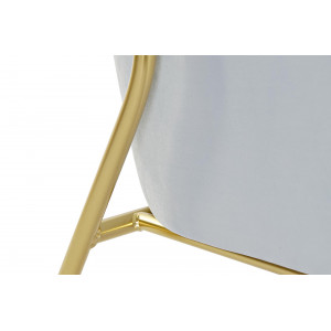 MANASSE design bársony fotel - kék