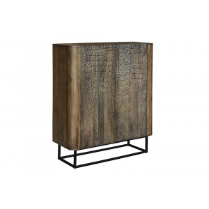 NILOTIC modern mangófa szekrény - 120cm - barna