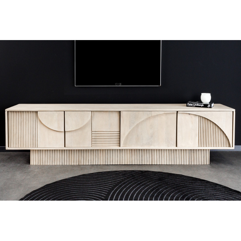 DECORAND különleges mangófa TV-szekrény - 200cm