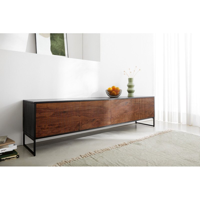 MALORY-II prémium rózsafa TV-szekrény - 200cm