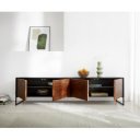MALORY-II prémium rózsafa TV-szekrény - 200cm