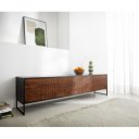 MALORY-II prémium rózsafa TV-szekrény - 200cm