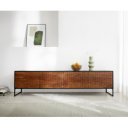 MALORY-II prémium rózsafa TV-szekrény - 200cm