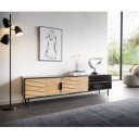 LAWRENCE prémium tölgyfa TV-szekrény - 200cm