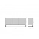 SIVA prémium mangófa komód - 165cm