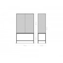 SIVA prémium mangófa szekrény - 150cm