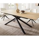 HERMES prémium kerámia étkezőasztal - 180-220cm - tölgy