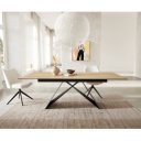 HESTIA prémium kerámia étkezőasztal - 180-220cm - tölgy