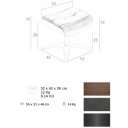 CAMPANA prémium bőr relaxfotel - sötétbarna