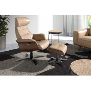CAMPANA prémium bőr relaxfotel - beige Angel Cerdá