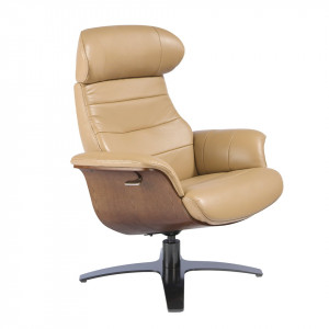 CAMPANA prémium bőr relaxfotel - beige