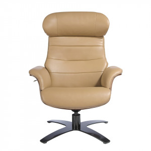 CAMPANA prémium bőr relaxfotel - beige