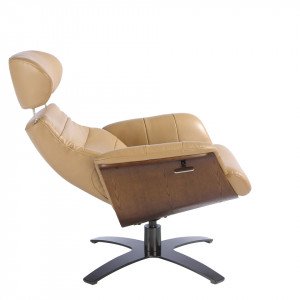 CAMPANA prémium bőr relaxfotel - beige