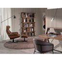 CAMPANA prémium bőr relaxfotel - barna