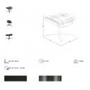 MONESTERIO prémium bőr relaxfotel - sötétbarna