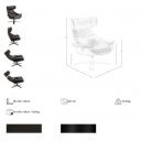 MONESTERIO prémium bőr relaxfotel - sötétbarna