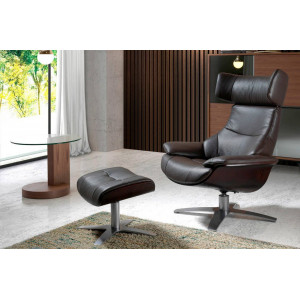 MONESTERIO prémium bőr relaxfotel - sötétbarna Angel Cerdá