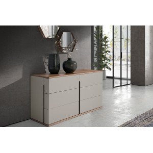 SALAR exkluzív fiókos komód- dió/szürke - 135cm Angel Cerdá