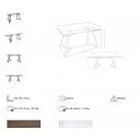 FONDON design bővíthető üveg étkezőasztal - 160-240cm