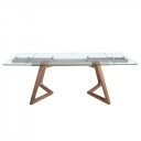 FONDON design bővíthető üveg étkezőasztal - 160-240cm