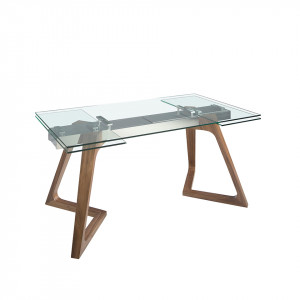 FONDON design bővíthető üveg étkezőasztal - 160-240cm