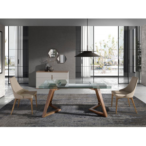 FONDON design bővíthető üveg étkezőasztal - 160-240cm