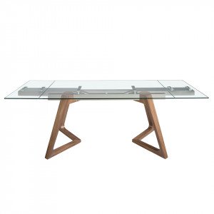 FONDON design bővíthető üveg étkezőasztal - 160-240cm