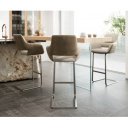 BARNES prémium bárszék - beige bouclé