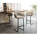 BARNES prémium bárszék - beige bouclé