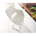 BARNES prémium bárszék - fehér bouclé