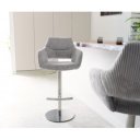 VESTA prémium bárszék - szürke kordbársony