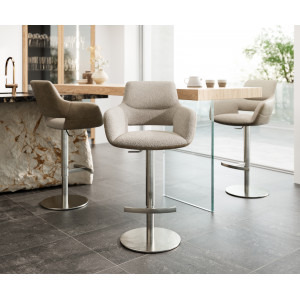 VESTA prémium bárszék - beige bouclé