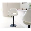 VESTA prémium bárszék - fehér bouclé