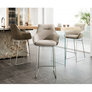 GEMINI prémium bárszék - beige bouclé