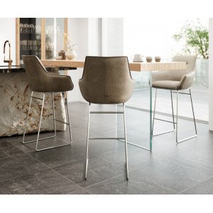 GEMINI prémium bárszék - beige bouclé