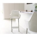 HARMONIA prémium bárszék - fehér bouclé