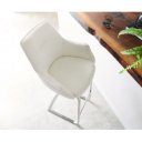 HARMONIA prémium bárszék - fehér bouclé