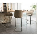 HARMONIA prémium bárszék - beige bouclé