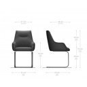 HARMONIA prémium étkezőszék - fehér bouclé