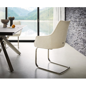 HARMONIA prémium étkezőszék - fehér bouclé