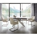 HARMONIA prémium étkezőszék - fehér bouclé