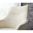 HARMONIA prémium étkezőszék - fehér bouclé