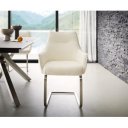 HARMONIA prémium étkezőszék - fehér bouclé