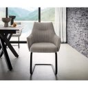 HARMONIA prémium étkezőszék - szürke kordbársony