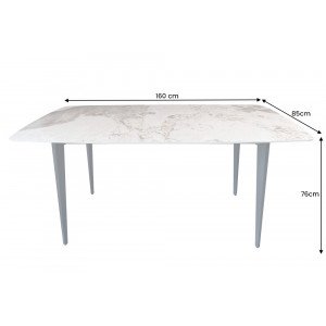 MILANO design kerámia étkezőasztal - 160/180cm