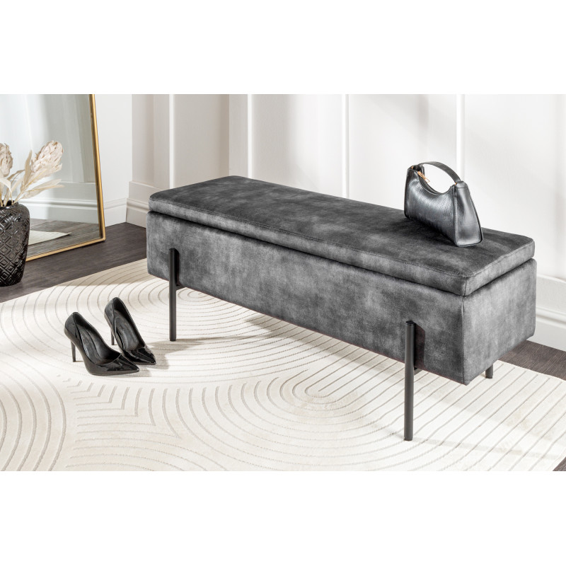 LOFT modern ülőpad - szürke - 100cm