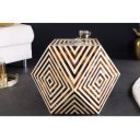 BONE DIAMOND exkluzív dohányzóasztal - 60cm