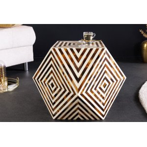 BONE DIAMOND exkluzív dohányzóasztal - 60cm