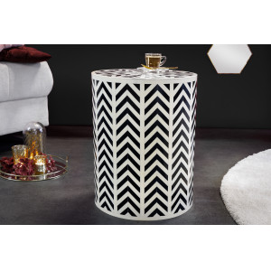 BONE INLAY exkluzív lerakóasztal - 45cm