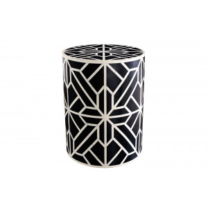 BONE INLAY-II exkluzív lerakóasztal - 45cm